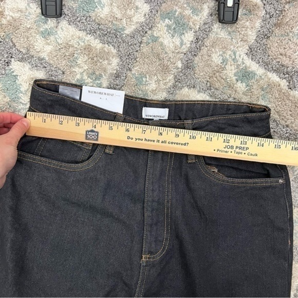 We wore what Womens High Rise Dad Jean in Dani Blue & Black size 28 - Picture 6 of 10
